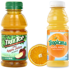 Tree Top Apple Juice Tropicana Orange Juice