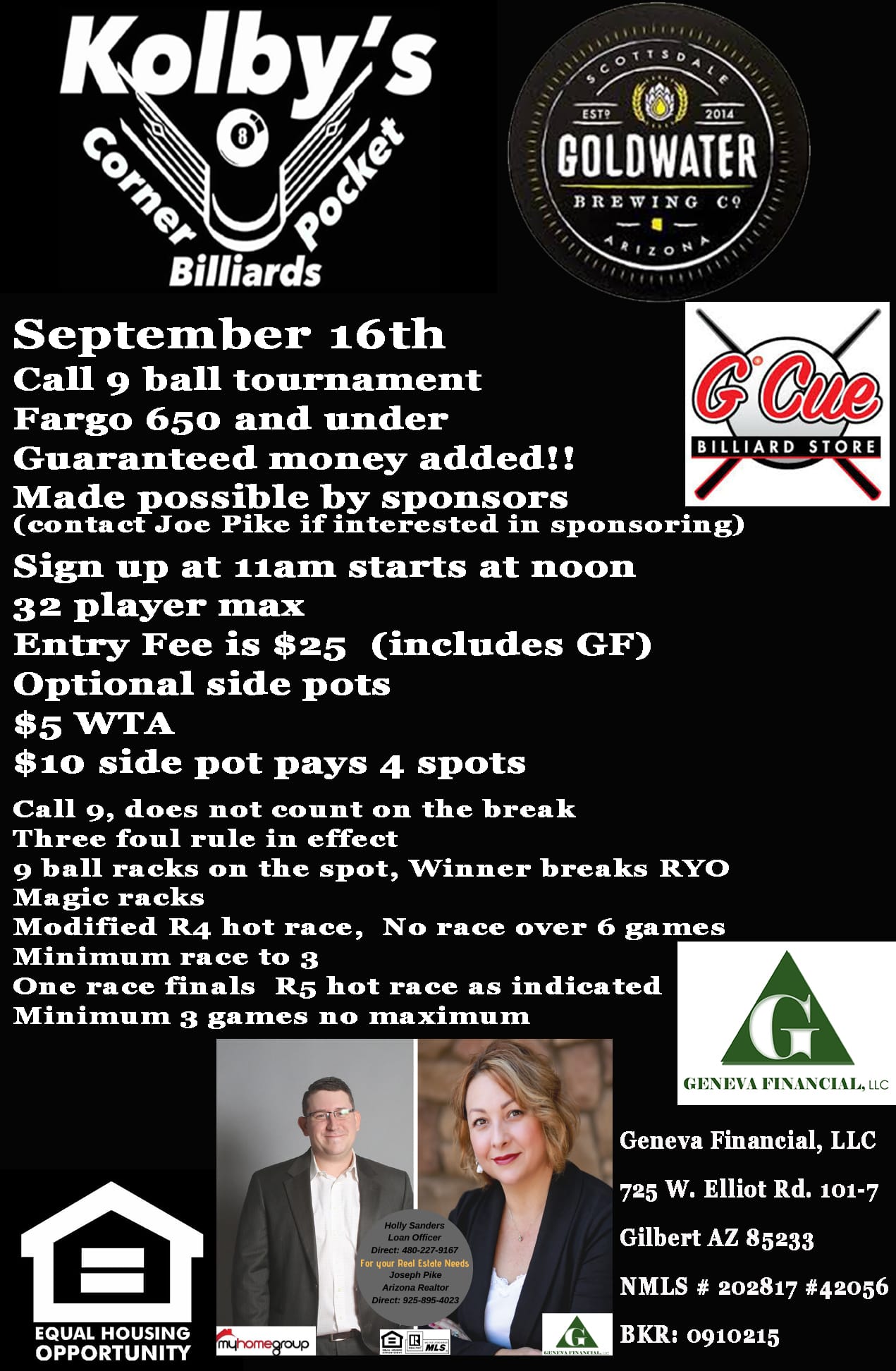 9 Ball 650 and Under-09-16-2018